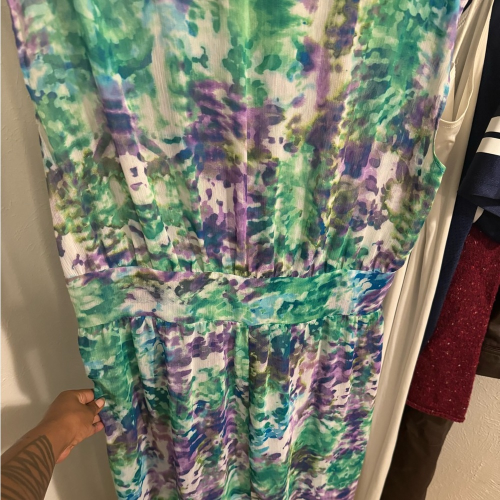 Long Neiman Marcus colorful dress